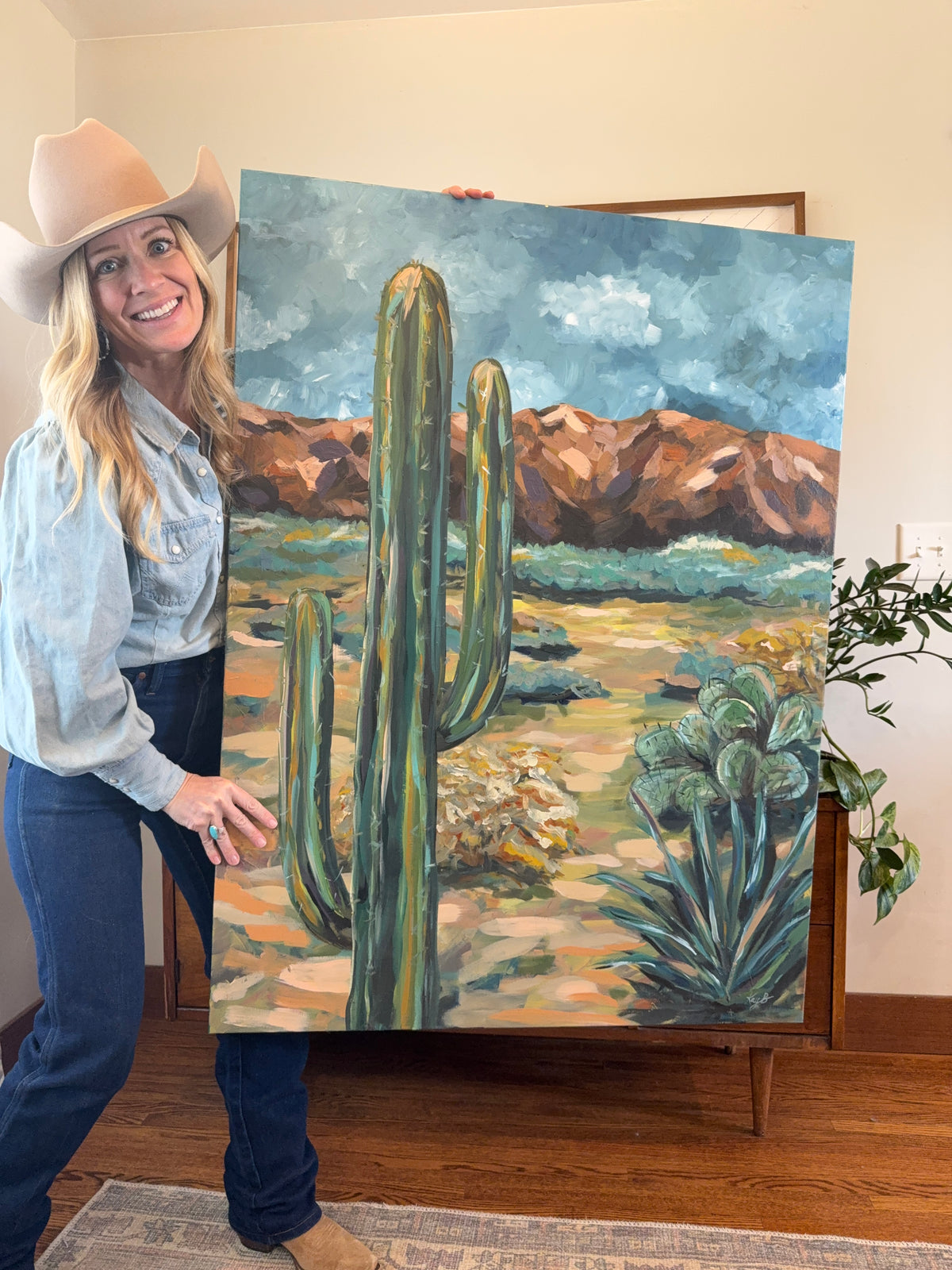 SOLD: Original Art Work : Emerald Desert : Large