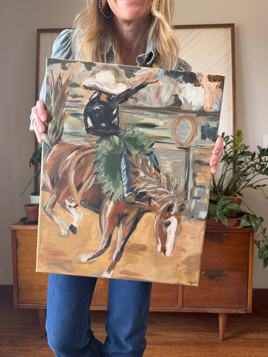 SOLD : Original Art Work : Bryce Cowboy