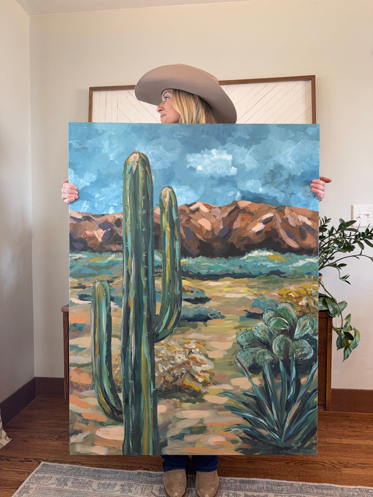 SOLD: Original Art Work : Emerald Desert : Large