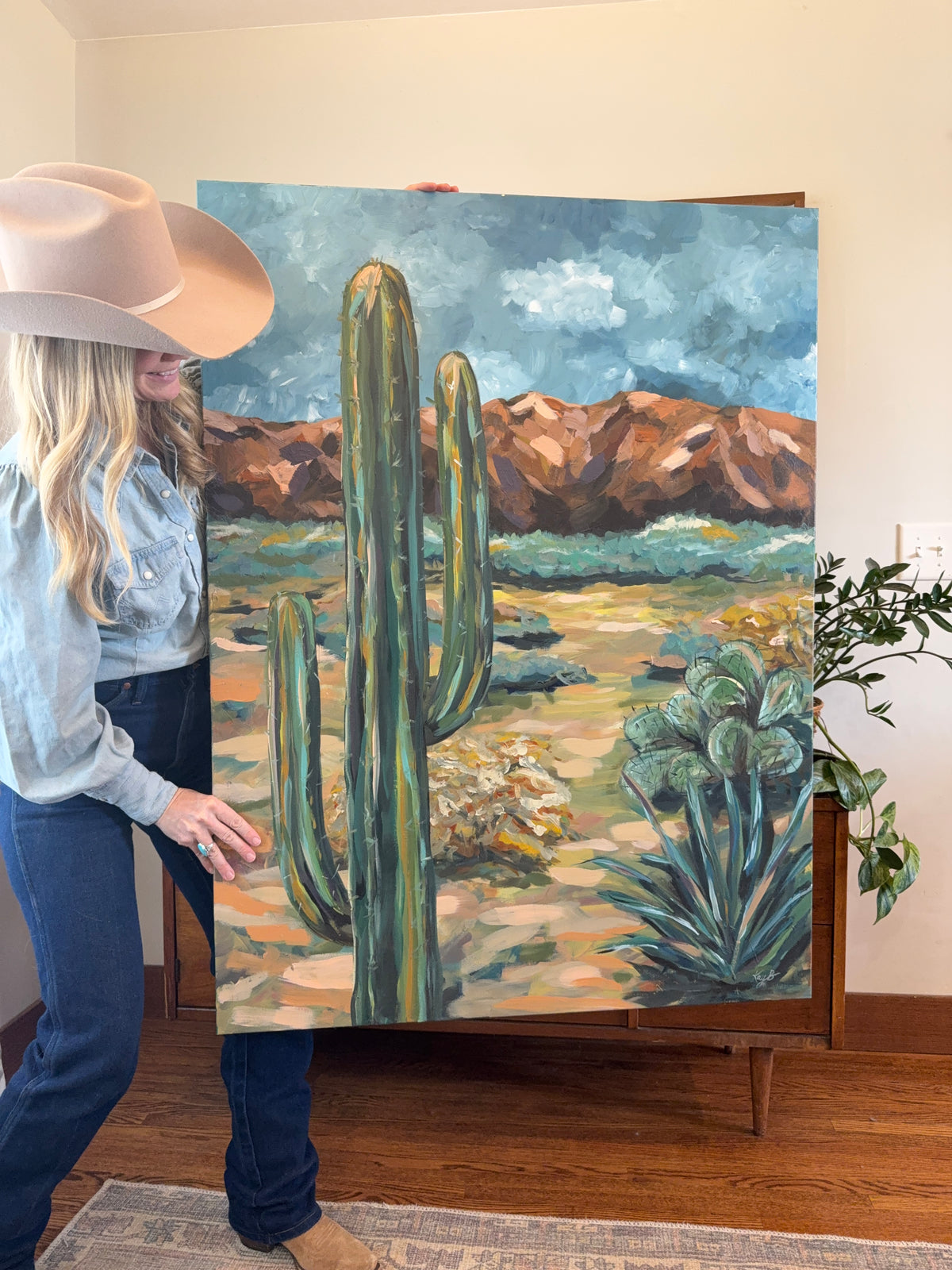 SOLD: Original Art Work : Emerald Desert : Large